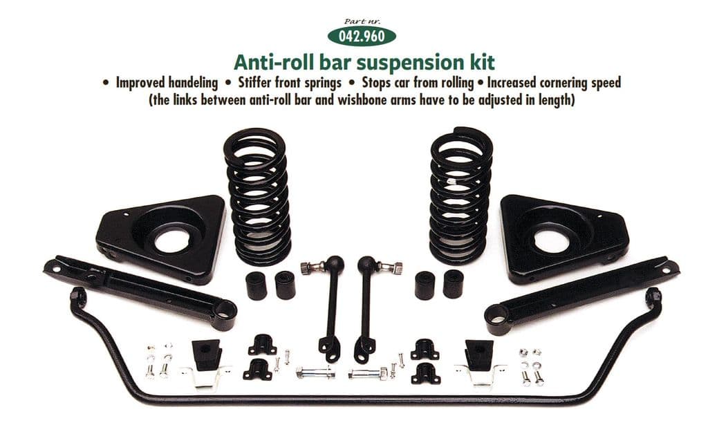 MGTD-TF 1949-1955 - Kit de suspension | Webshop Anglo Parts - KIT DE SUSPENSION À BARRE ANTI-ROULIS - 1