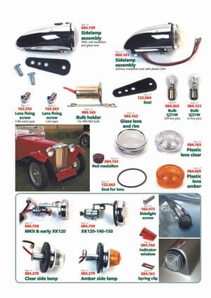 Takavalot & vilkut - British Parts, Tools & Accessories - British Parts, Tools & Accessories varaosat - Side lamps