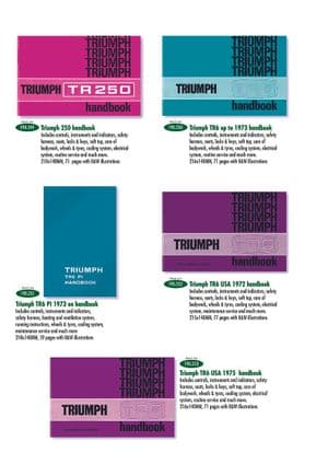 Kirjallisuus - Triumph TR5-250-6 1967-'76 - Triumph varaosat - Handbooks