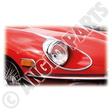INNER STRIP, HEADLAMP, RH / E TYPE | Webshop Anglo Parts