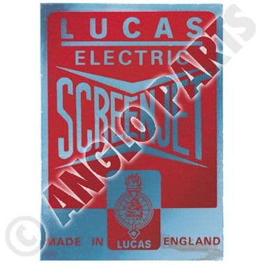 LUCAS, SCREENJET / DECAL | Webshop Anglo Parts