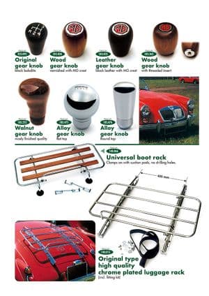 Gear knobs & luggage racks | Webshop Anglo Parts