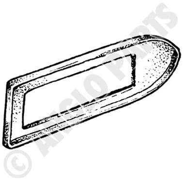 GASKET, FRONT LAMP, LH / E S2-3, XJ | Webshop Anglo Parts