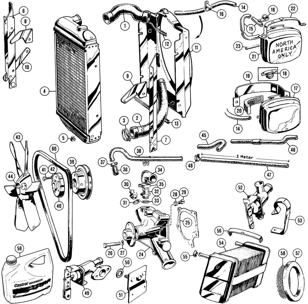 MGC 1967-1969 - Fan belts | Webshop Anglo Parts - 1