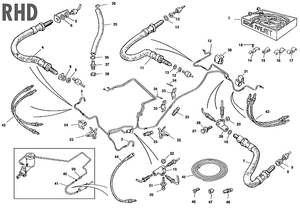Brake & clutch hoses RHD | Webshop Anglo Parts