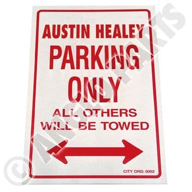 AUSTIN HEALEY PARKING ONLY ! | Webshop Anglo Parts