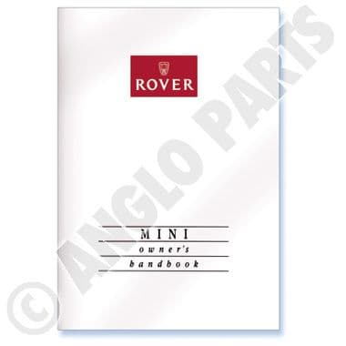 OWNERS BOOK MINI 84- - Mini 1969-2000 | Webshop Anglo Parts