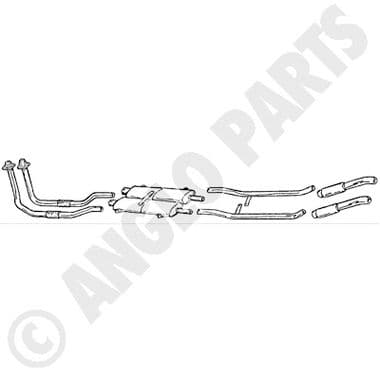 E 4.2 64-68 EXHAUST SYSTEM ( AP KIT) | Webshop Anglo Parts