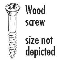 6 X 1 WOOD SCREW CHR | Webshop Anglo Parts