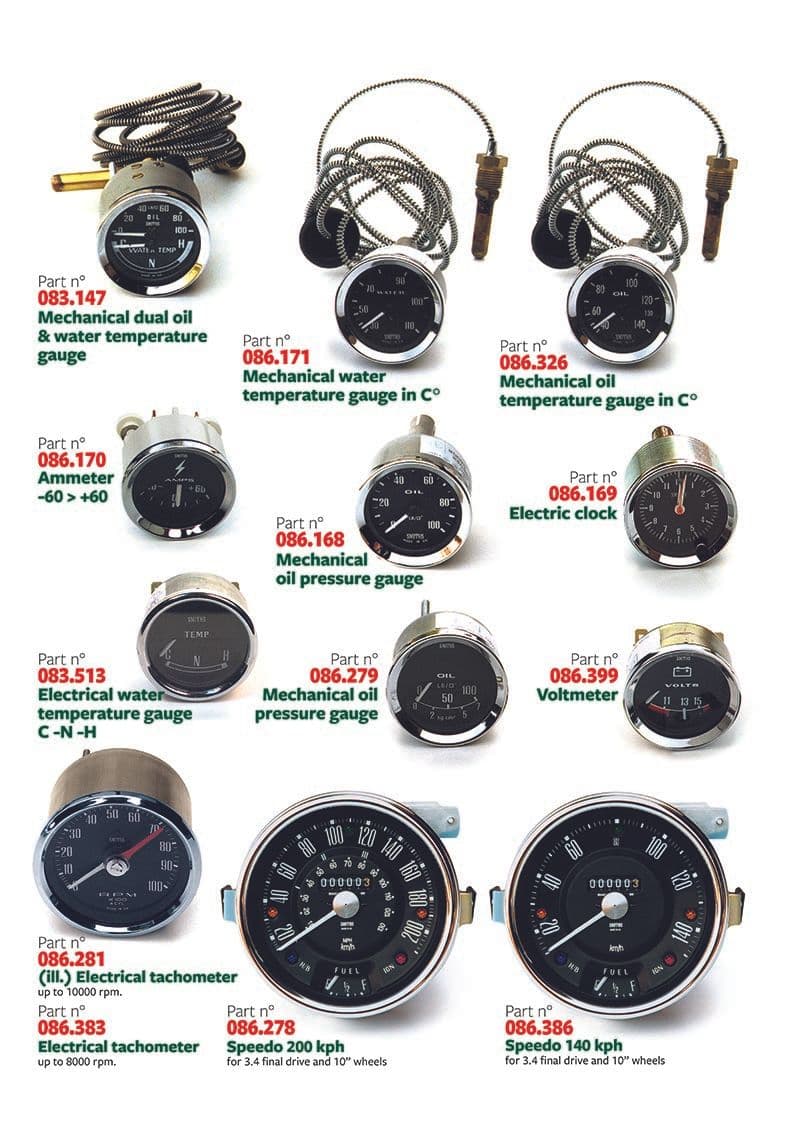 Mini 1969-2000 - Speedometers | Webshop Anglo Parts - Instruments - 1