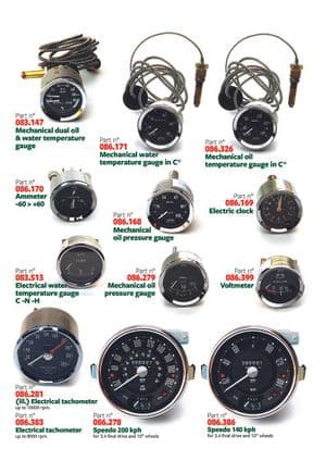 Sisustan varustelu & tarvikkeet - Mini 1969-2000 - Mini varaosat - Instruments