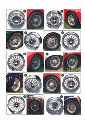 drátěná kola - British Parts, Tools & Accessories - British Parts, Tools & Accessories náhradní díly - Wire wheels