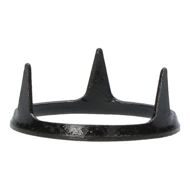 RING, BLACK, SPIKED METAL 3 PINS | Webshop Anglo Parts