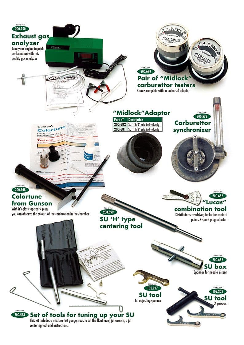 Carburettor tools - carburadores - Admisión y gestión de combustible - Land Rover Defender 90-110 1984-2006 - Carburettor tools - 1
