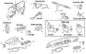 Dashboards & components - Mini 1969-2000 - Mini 予備部品 - Innocenti parts