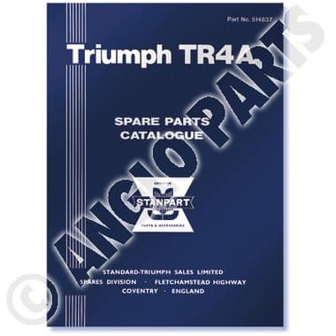 TR4A PARTS CATALOGUE - Triumph TR2-3-3A-4-4A 1953-1967