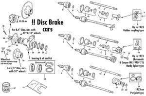 suspensión delantera - Mini 1969-2000 - Mini piezas de repuesto - Drive shaft (disc brake)