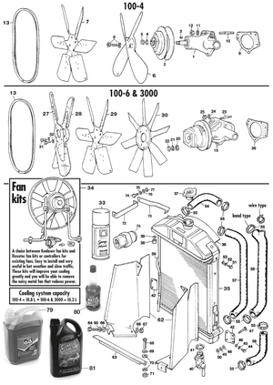 Waterpomp - Austin Healey 100-4/6 & 3000 1953-1968 - Austin-Healey reserveonderdelen - Cooling