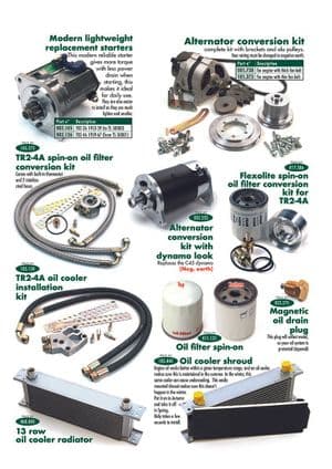 Battery, starter, dynamo & alternator - Triumph TR2-3-3A-4-4A 1953-1967 - Triumph spare parts - Electric & oil system