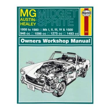 HAYNES WORKSHOP MANUAL : MG MIDGET & AUSTIN HEALEY SPRITE (1958-1980) - MG Midget 1964-80