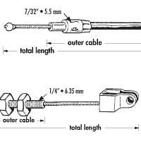 CABLE, ACCELERATION, RHD / MGB 74- | Webshop Anglo Parts