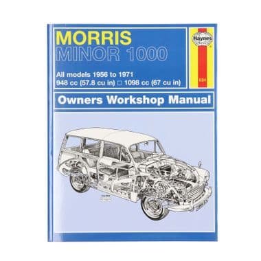 HAYNES WORKSHOP MANUAL : MORRIS MINOR (1956-1971) - Morris Minor 1956-1971