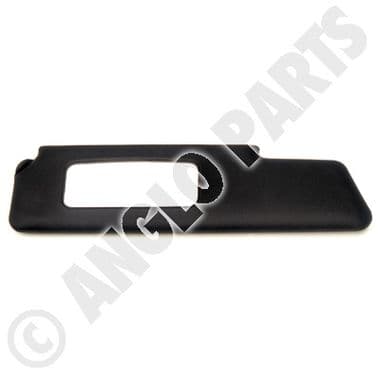 SUNVISOR + MIRROR, BLACK / LHD | Webshop Anglo Parts