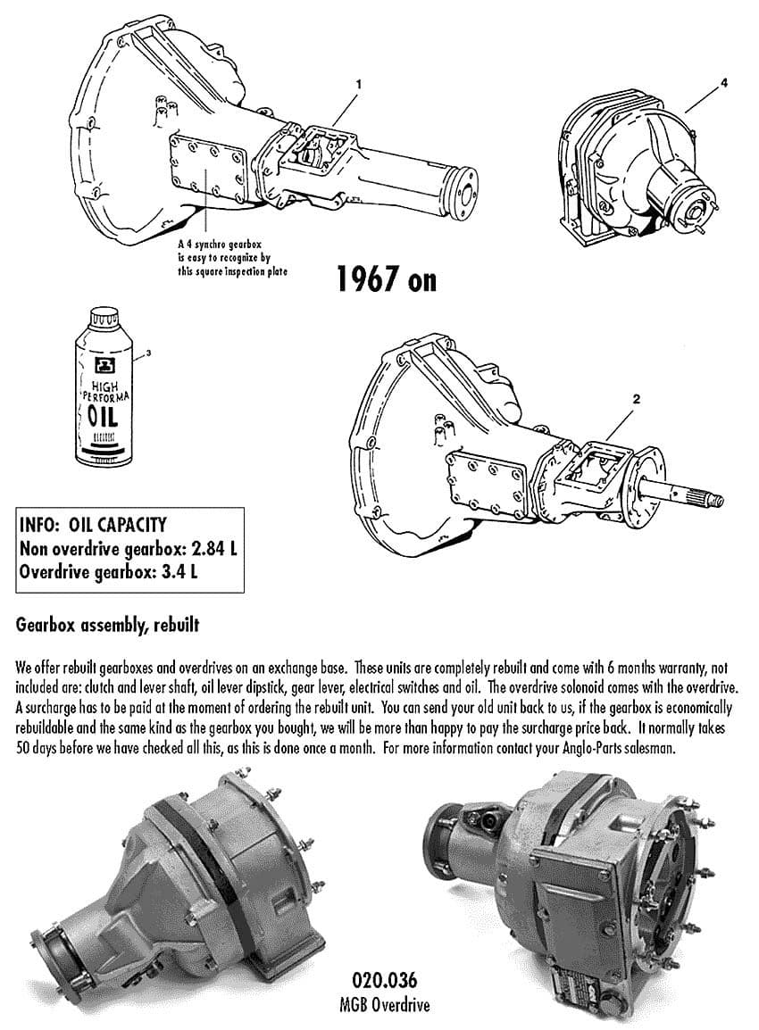MGB 1962-1980 - 5-versnellingsbak conversie - 1