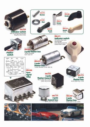 Switches, horns & knobs - British Parts, Tools & Accessories - British Parts, Tools & Accessories 予備部品 - Indicator switches