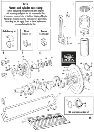 Pistons, crankshaft, bearings | Webshop Anglo Parts