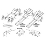 Exhaust & Emission systems - Jaguar XJS - Jaguar-Daimler - 予備部品 - Exhaust system + mountings 12 cyl