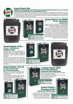 Lubricants - Jaguar MKII, 240-340 / Daimler V8 1959-'69 - Jaguar-Daimler spare parts - Oils Castrol