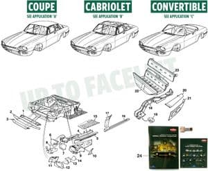 Elementy wewnętrzne nadwozia - Jaguar XJS - Jaguar-Daimler części zamienne - Pre facelift Internal body parts