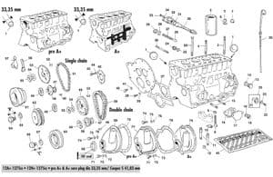 Na zewnątrz silnika - Mini 1969-2000 - Mini części zamienne - Engine parts 1275cc