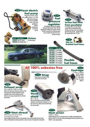 Fuel pipes - Jaguar XJ6-12 / Daimler Sovereign, D6 1968-'92 - Jaguar-Daimler spare parts - Fuel parts & heat reduction