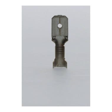 MALE SPADE TERMINAL, 1/4 - 6MM, UP TO 28/0,30 CABLE DIAMETER