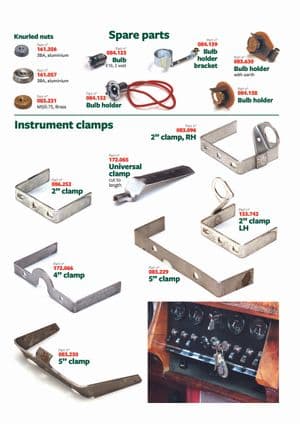 Dashboard instruments - British Parts, Tools & Accessories - British Parts, Tools & Accessories spare parts - Clamps & parts