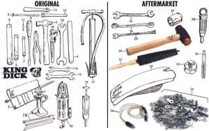 taller y herramientas - MGTC 1945-1949 - MG piezas de repuesto - Tools car