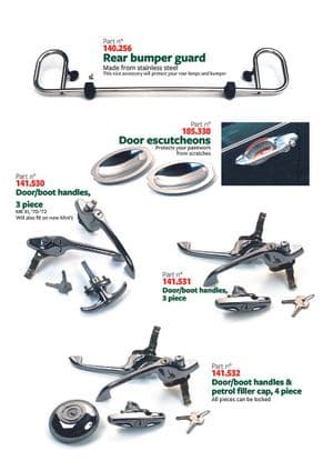 accesorios - Mini 1969-2000 - Mini piezas de repuesto - Bumper guard & handles