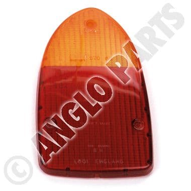 LENS, RED-AMBER, RH / JAG XJ | Webshop Anglo Parts