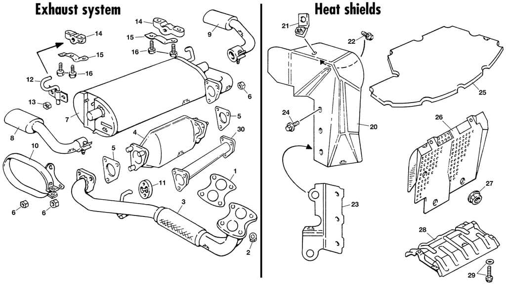 MGF-TF 1996-2005 - Exhaust gaskets | Webshop Anglo Parts - Exhaust & heat shields - 1