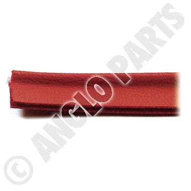 PIPING, LEATHER CLOTCH, 3MM, RED (PRICE PER METER) - British Parts, Tools & Accessories