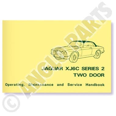 JAG XJ6C SERIES II OWNERS BOOK | Webshop Anglo Parts
