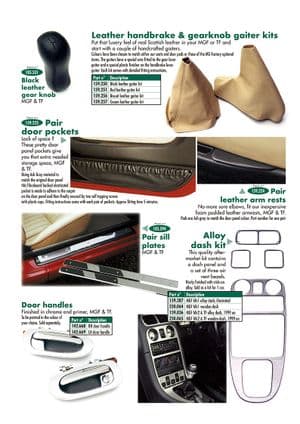 accesorios estéticos interiores - MGF-TF 1996-2005 - MG piezas de repuesto - Trim accessories