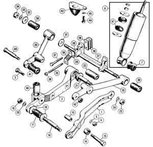 Front suspension - MGC 1967-1969 - MG spare parts - Front suspension 1