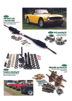 Suspension upgrade - Triumph TR5-250-6 1967-'76 - Triumph 予備部品 - Quick racks & steering