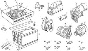 baterías, cargadores e interruptores - Land Rover Defender 90-110 1984-2006 - Land Rover piezas de repuesto - Electrical