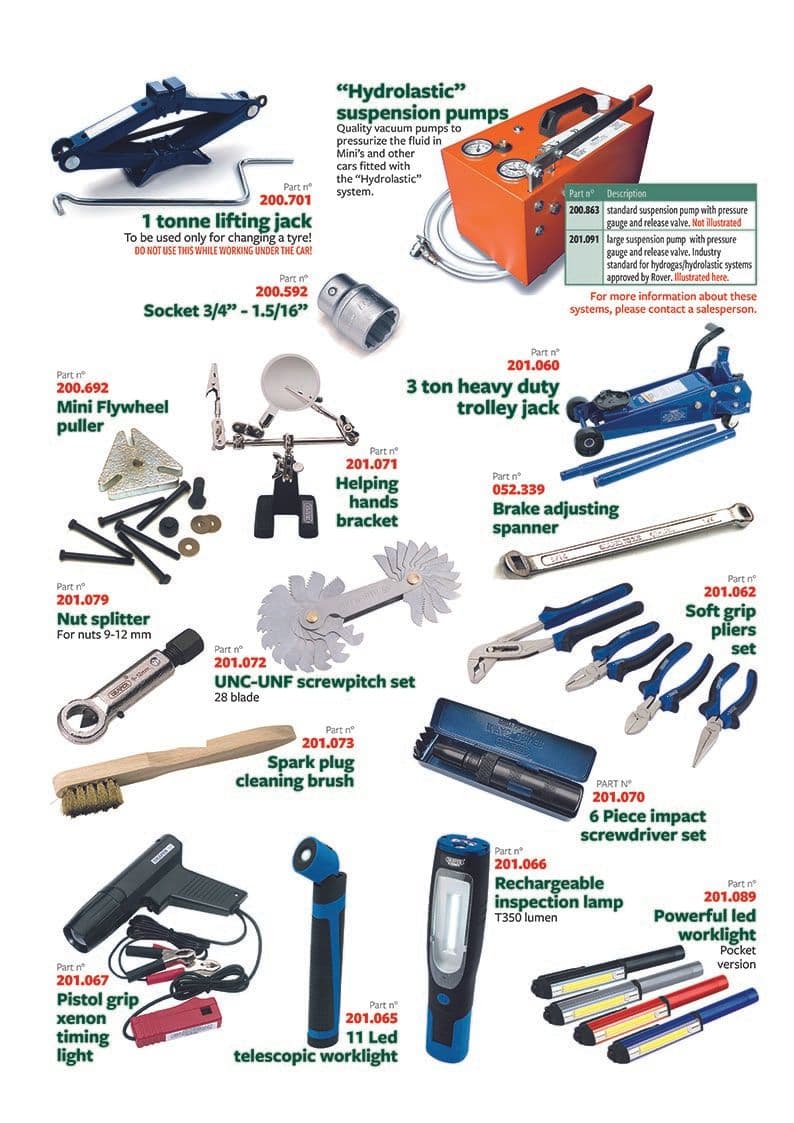 Tools 5 - Workshop & Tools - Maintenance & storage - Mini 1969-2000 - Tools 5 - 1
