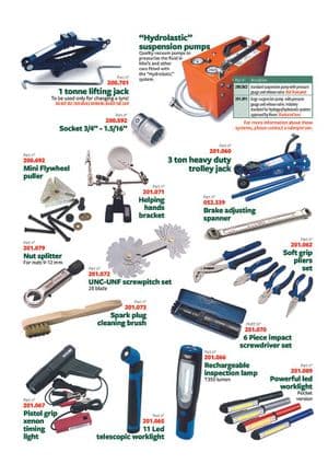 Verkstad och verktyg - Mini 1969-2000 - Mini reservdelar - Tools 5