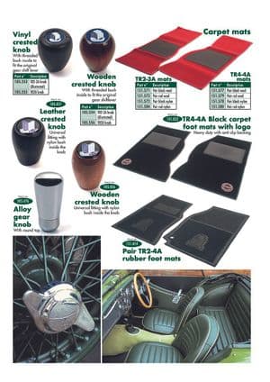 Gear knobs & foot mats | Webshop Anglo Parts